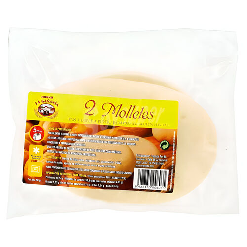 Molletes precocidos LA GA&Ntilde;AN&Iacute;A 200g image number