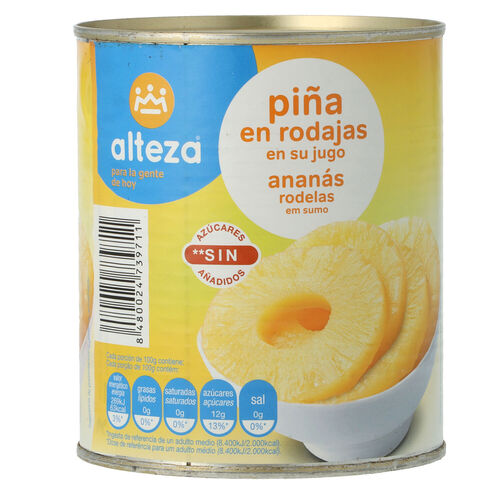 PIÑA ALTEZA JUGO 820g image number