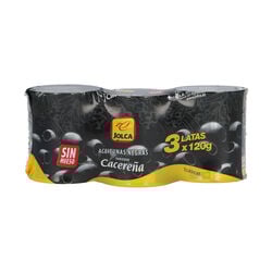 ACEITUNA NEGRA SIN HUESO JOLCA 3x50g