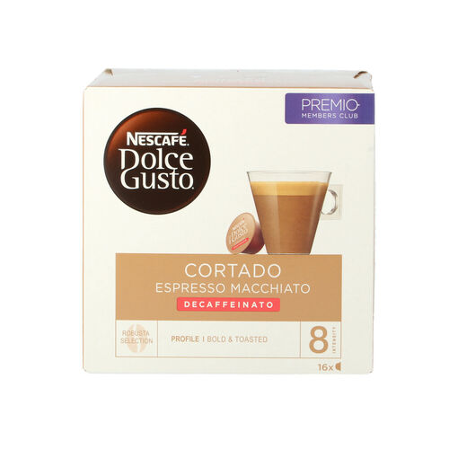 CAFE DOLCE GUSTO CORTADO DESCAFEINADO 16 CAPSULAS image number