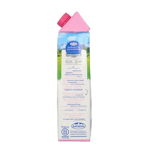 Leche 0,0% Central Lechera ASTURIANA 1L image number