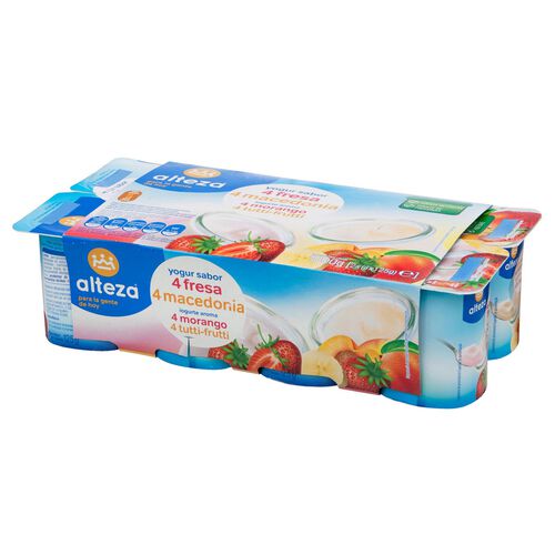 Yogur con fresa y macedonia ALTEZA 8x125g image number