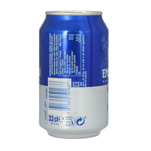 CERVEZA EMDBRAU 0 LATA 33cl image number