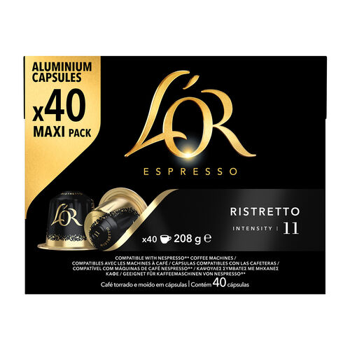 CAFÉ ESPRESSO RISTRETTO LOR 40 CÁPSULAS image number