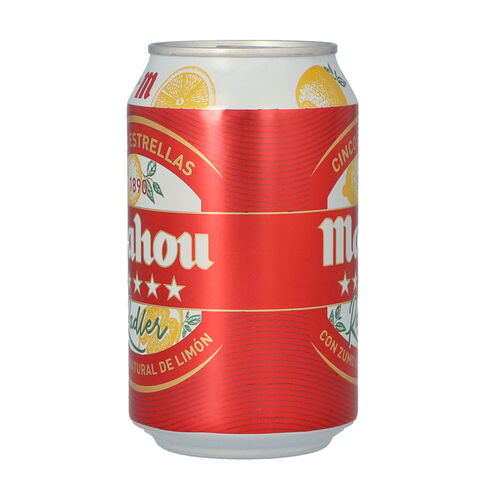 CERVEZA MAHOU RADLER LATA 33cl image number