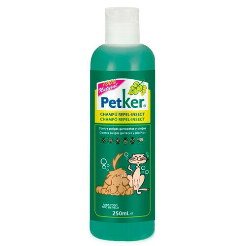 CHAMPU PARA PERRO REPELENTE DE INSECTOS PETKER 250ml image number