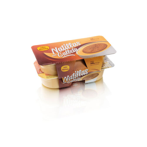 Natillas con galleta REINA 4x125g image number