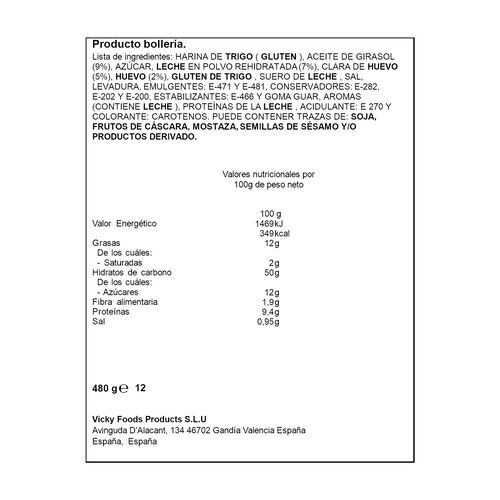 Pan leche ALTEZA 480g image number