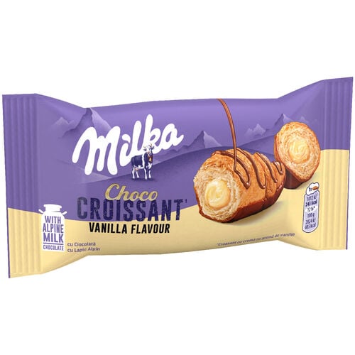 Choco croissant sabor vainilla MILKA 50g image number