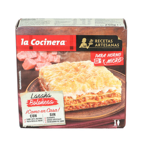 LASAÑA COCINERA BOLOÑESA PARA MICROHONDAS 280g image number