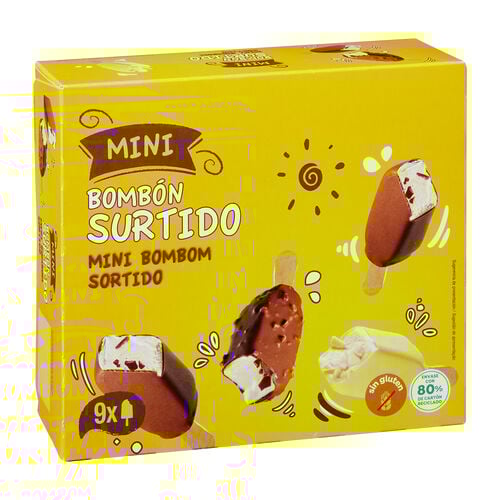 Helados mini bomb&oacute;n surtido ALTEZA 8x60ml image number