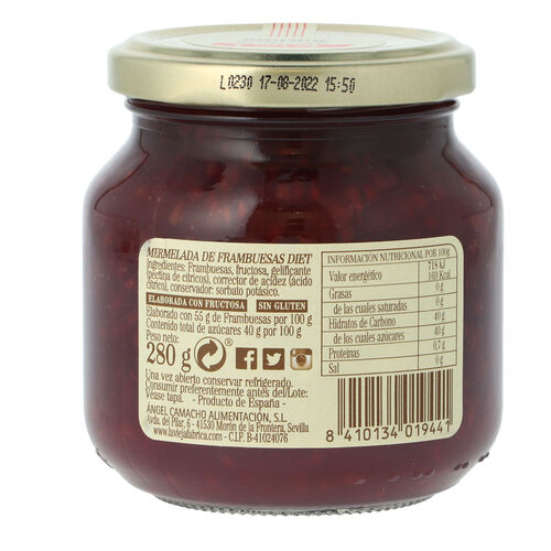 VIEJA FABRICA DIET FRAMBUESA 280g image number
