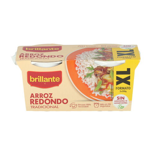 Arroz BRILLANTE redondo XL pack2x200g image number