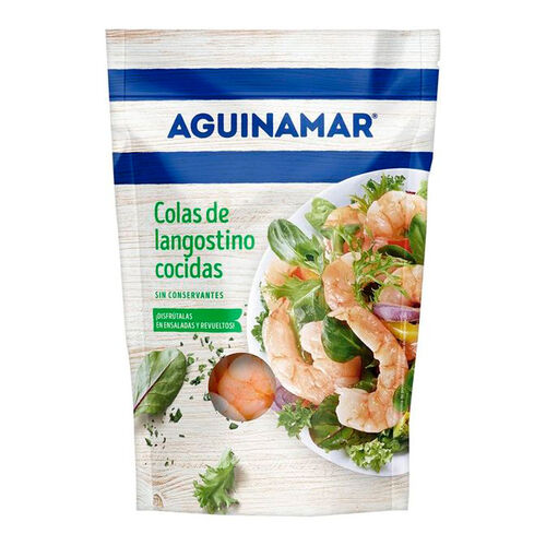 COLAS DE LANGOSTINO COCIDO AGUINAMAR 72g image number
