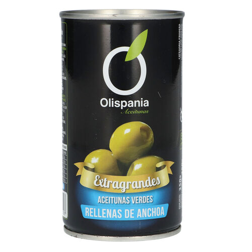Aceituna rellena anchoa OLISPANIA 350g image number