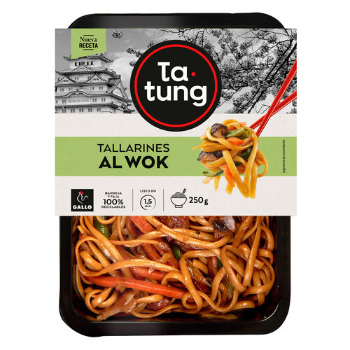 TALLARINES AL WOK TA-TUNG 250g image number