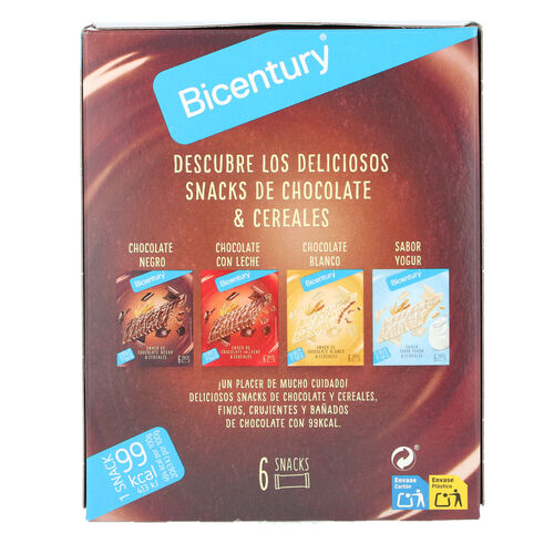 BARRITA DE CHOCOLATE NEGRO BICENTURY 6uds image number