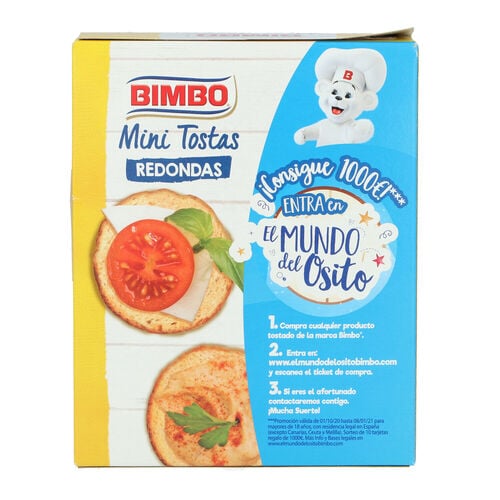 Mini tostas redondas ORTIZ 100g image number