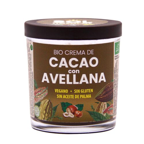 CREMA DE CACAO CON AVELLANA BIO 200g image number