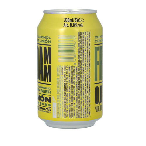 Cerveza sin alcohol sabor limon free DAMM 33cl image number