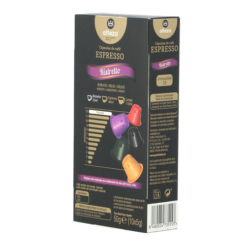 CAFE RISTRETTO ALTEZA 10 CAPSULAS image number