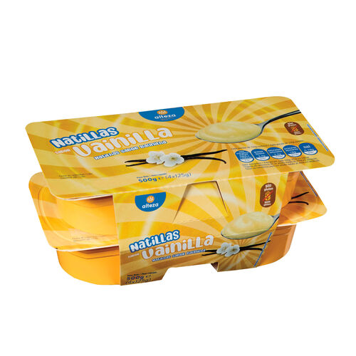 Natillas de vainilla ALTEZA 4x125g image number
