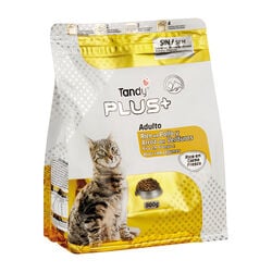 Alimento para gato rico en pollo y arroz con verduras TANDY plus+ 800g
