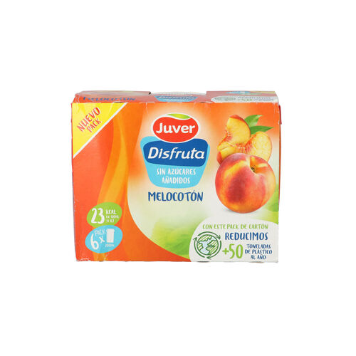 BEBIDA DE ZUMO DISFRUTA JUVER MELOCOTON 6x200ml image number