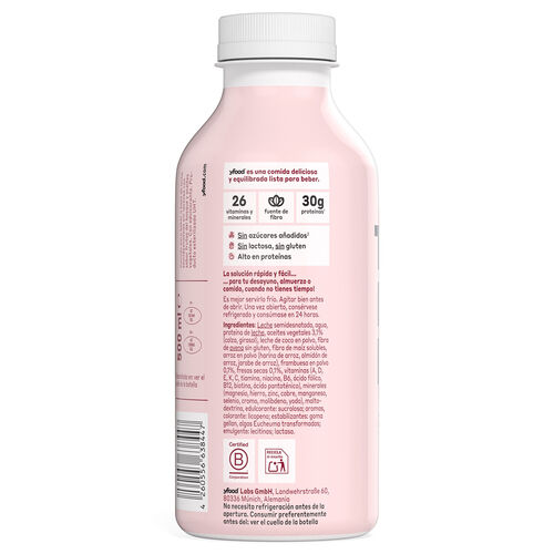 Batido de frambuesa YFOOD 500ml image number