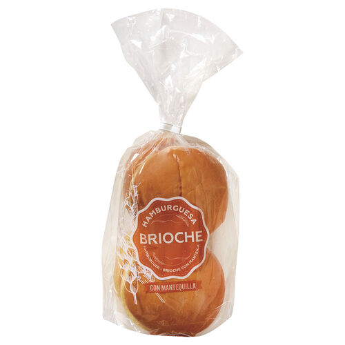 PAN DE HAMBURGUESA BRIOCHE CON MANTEQUILLA 340g image number