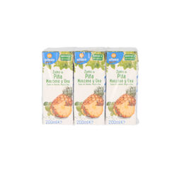 ZUMO DE PIÑA,UVA Y MANZANA ALTEZA 6x200ml