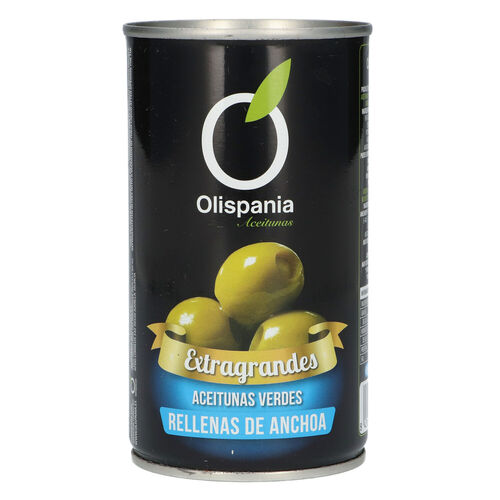Aceituna rellena anchoa OLISPANIA 350g image number