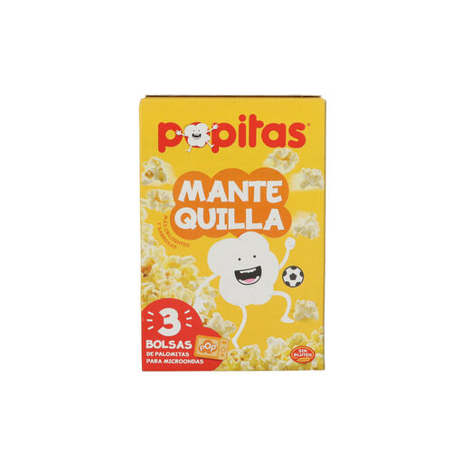 PALOMITAS CON MANTEQUILLA PARA MICROONDAS POPITAS 3x100g image number