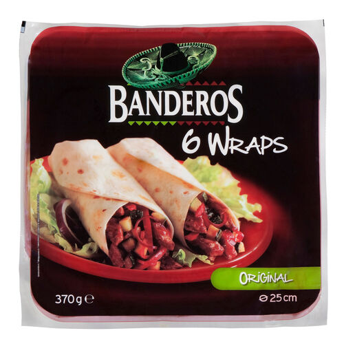 WRAPS TRIGO BANDEROS 6 UND. image number