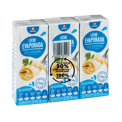 LECHE EVAPORADA ALTEZA PACK 3x200ml image number