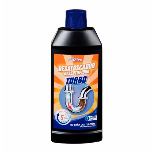 Desatascador Turbo de tuberias SELEX 500ml image number
