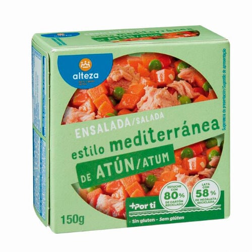 ENSALADA DE ATUN ESTILO MEDITERRANEA ALTEZA 150g image number
