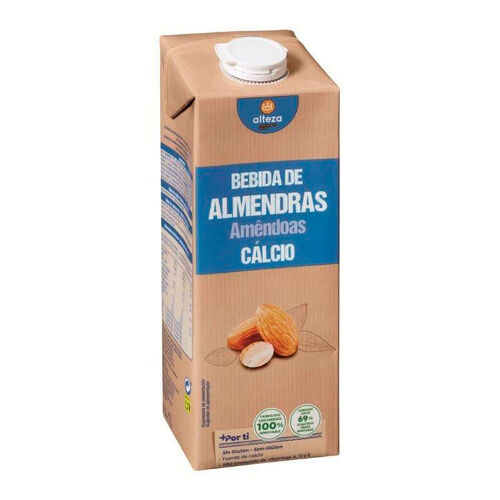 Bebida de almendras con calcio sin az&uacute;car ALTEZA 1L image number