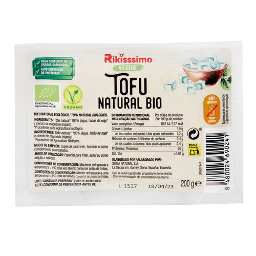 Tofu BIO RIKISSSIMO 200g image number