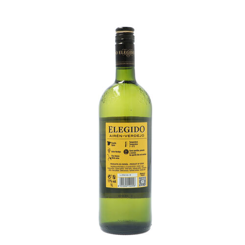 Vino blanco ELEGIDO airen-Verdejo botella 1L image number