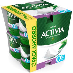 Yogur desnatado Natural ACTIVIA 8x120g