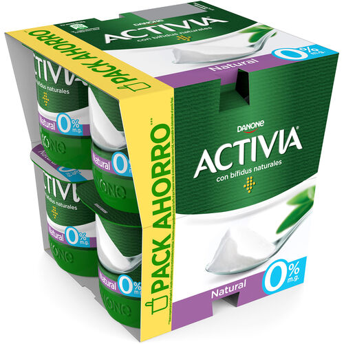 Yogur desnatado Natural ACTIVIA 8x120g image number