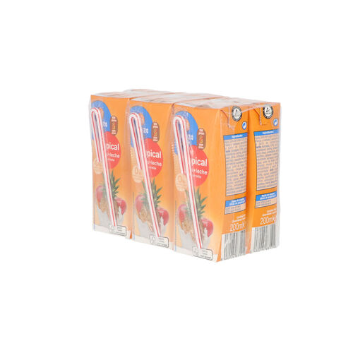 Zumo de fruta y leche sabor Tropical ALTEZA 6x200ml image number