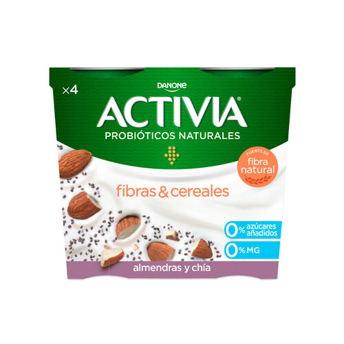 ACTIVIA 0% CHIA ALMENDRAS 4x120g image number