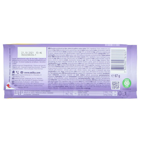 CHOCOLATE SANDWICH TUC MILKA 87g image number