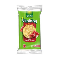 Tortitas de ma&iacute;z sabor jam&oacute;n ib&eacute;rico GULL&Oacute;N 103g