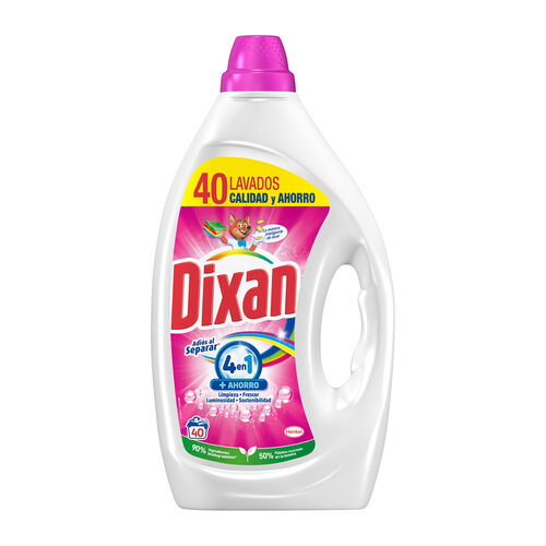 DETERGENTE GEL DOSIS ADIOS AL SEPARAR DIXAN 40 LAVADOS image number