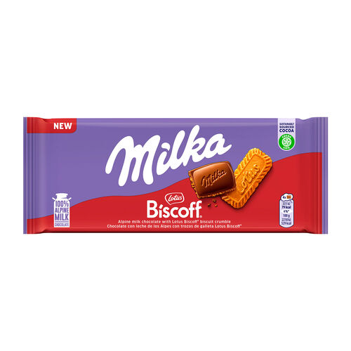 Chocolate MILKA BISCOFF 90g image number