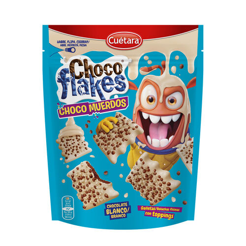 GALLETAS CON TOPPINGS CHOCOFLAKES CHOCOMUERDOS CUÉTARA 87g image number
