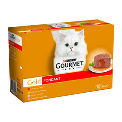 ALIMENTO PARA GATOS GOURMET GOLD FONDANT PURINA 12X85g